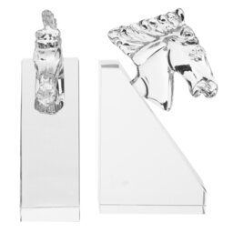Glass Bookends