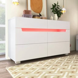 Delberta 120cm W 6 - Drawer Chest of Drawers