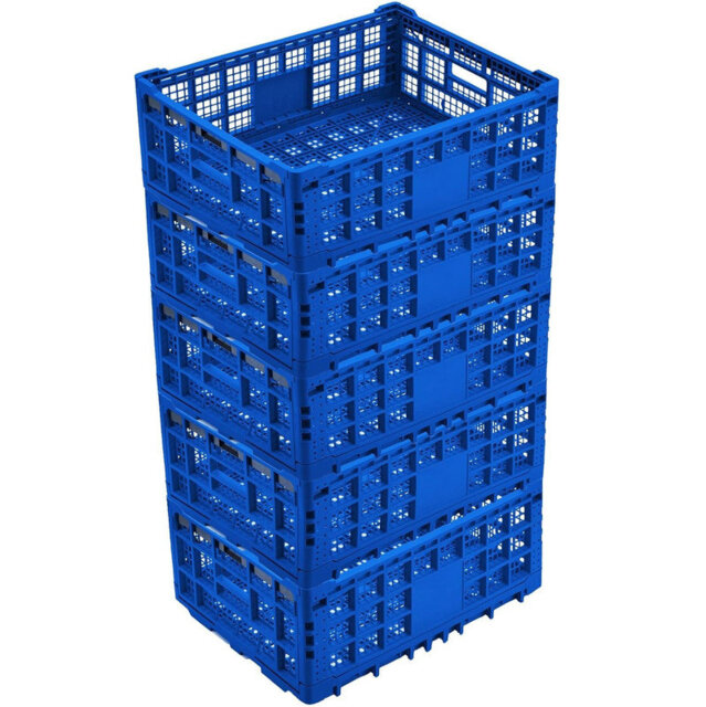 Blue Elephant Plastic Decorative Bin