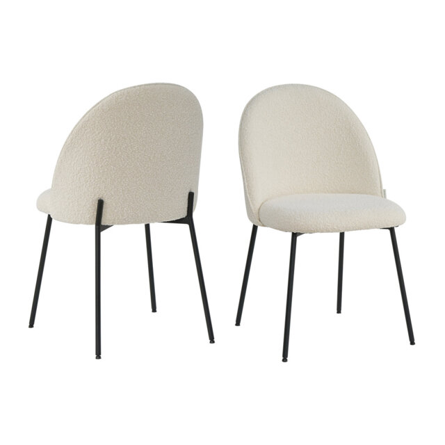 Coventry 46cm H Fabric Upholstered Metal Dining Chair
