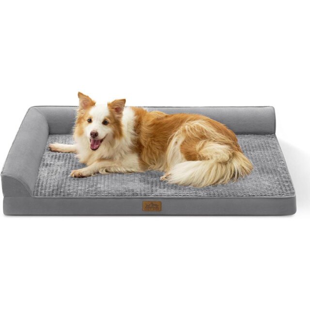 Orthopedic Dog Beds For Medium Szie Dog, Pet Couch For Small Dog Cat (Grey, XL (44 * 32 * 7Inch))
