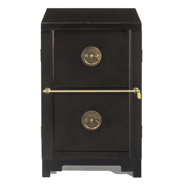 Hangzhou 50cm Wide 2 -Drawer Solid Wood File Cabinet