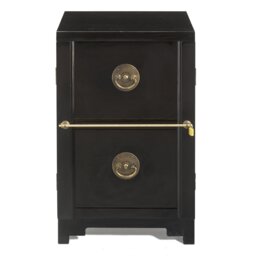 Hangzhou 50cm Wide 2 -Drawer Solid Wood File Cabinet