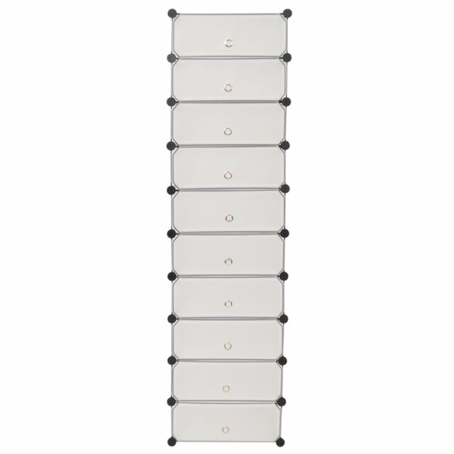 10 Pair Flip Down Shoe Storage