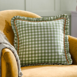 Maude Gingham Square Cushion