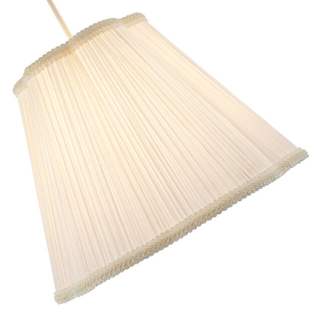 22cm H Fabric Empire Lamp Shade ( No Direct Attachment Method ) White
