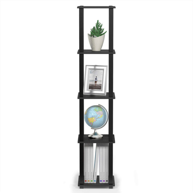 Cearfoss 146.3cm H x 29.5cm W Engineered Wood Corner Bookcase