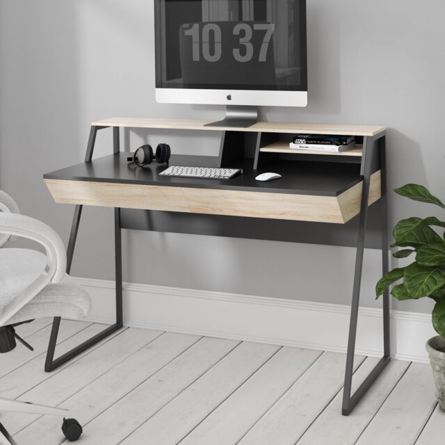 Flaxberry Metal Base Writing Desk