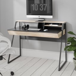 Flaxberry Metal Base Writing Desk