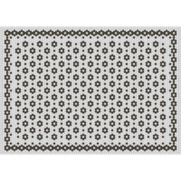 Cacee Vinyl Machine Printed Area Rug