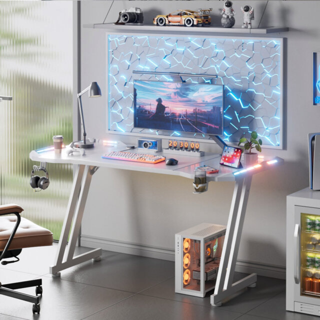 Metal Base Computer Desk