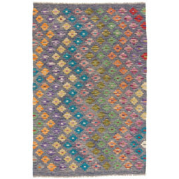 Handmade Kilim Wool Blue Rug