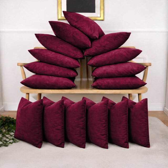 16 Pack Velvet Cushion Cover Square Throw Cushion Cases Multi Color Available