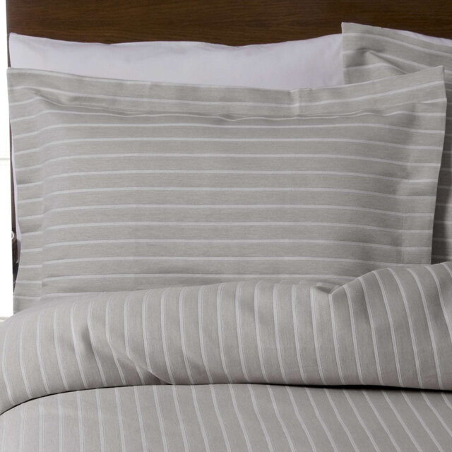Iris Striped 100% Cotton Pillowcase