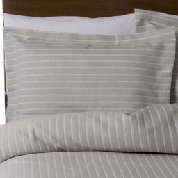 Iris Striped 100% Cotton Pillowcase