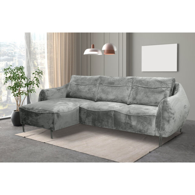 Adly 3 Seater Fabric Sofa & Chaise
