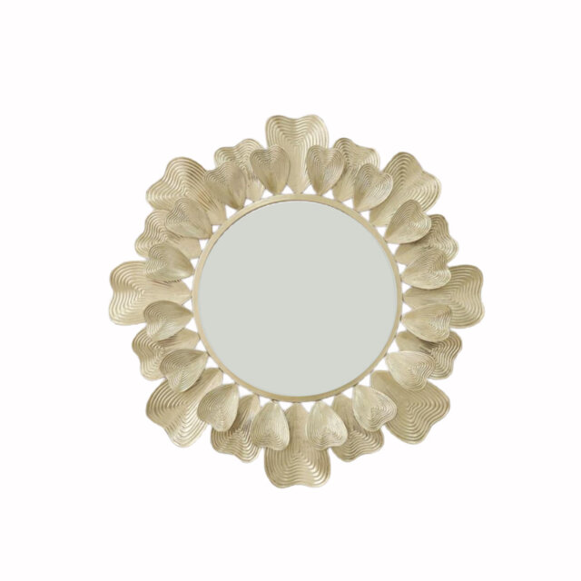 Deverel Metal Round Wall Mirror