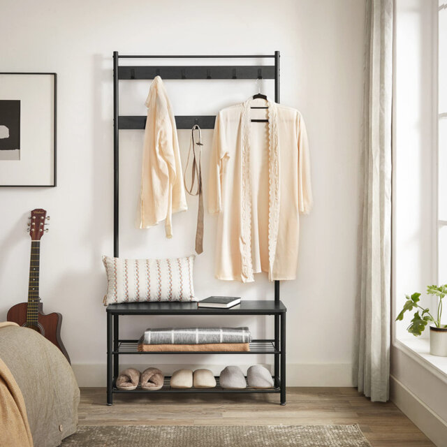 Anaias Hall Tree 85cm Wide with Bench and Shoe Storage