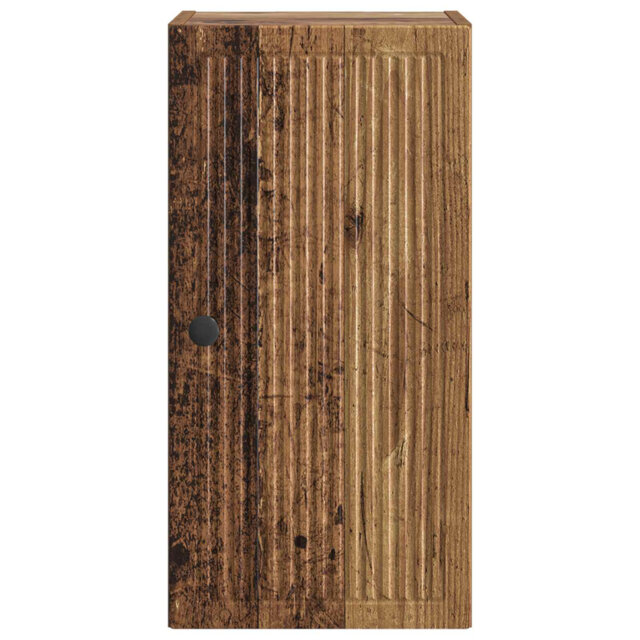 Bathroom Wall Cabinet with Shelf with Door EDE Engineered Wood Storage
