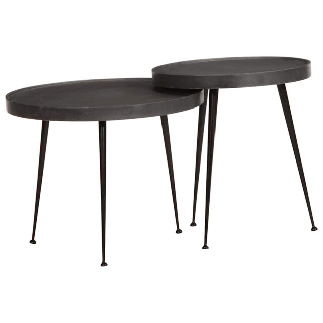 Coffee Table 2 Pcs Engineered Wood