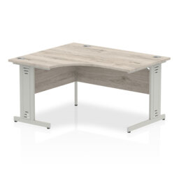 Tibay L-Shaped Metal Base Computer Desk