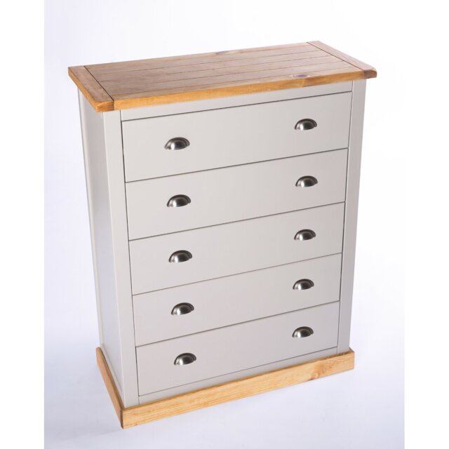 Keshawn 5 Drawer 90Cm Chest Of Drawers