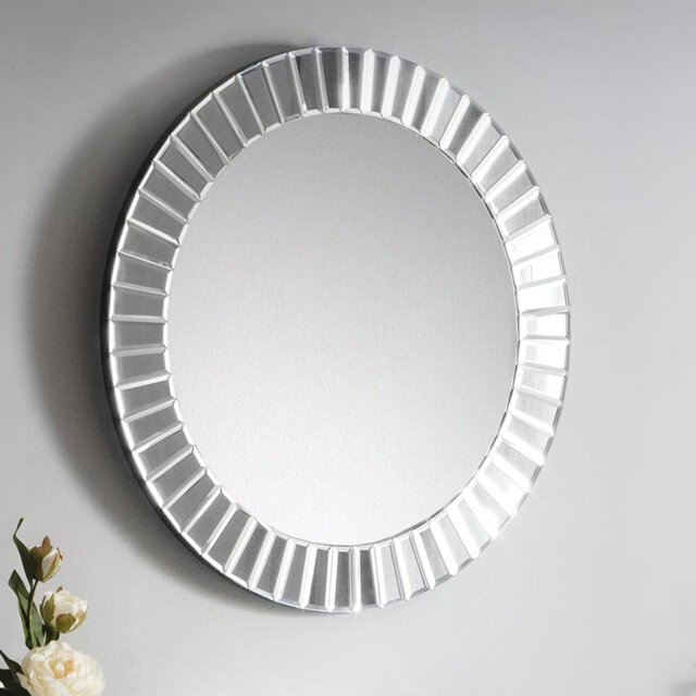 Corrado Wood Flat Wall Mirror