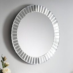 Corrado Wood Flat Wall Mirror