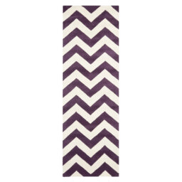 Highbury Hand Tufted Wool Purple/Ivory Rug