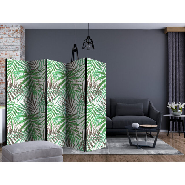 225cm W x 172cm H 5 - Panel Acoustic Room Divider Folding Room Divider