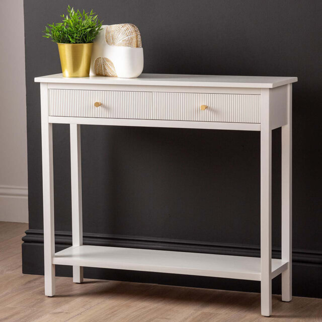 Lorriane 90cm Console Table for Living Room Furniture, 2 Drawers Hallway Table