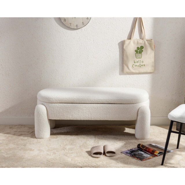 Adryann Plastic Storage Bench