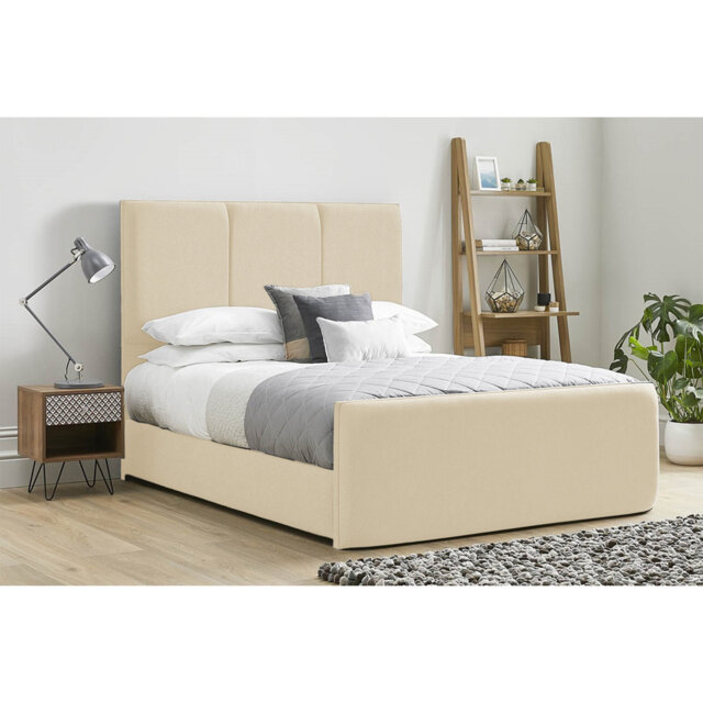 Ledley Kailua Upholstered Bed Frame - Plush Velvet with Headboard and Sprung Slats