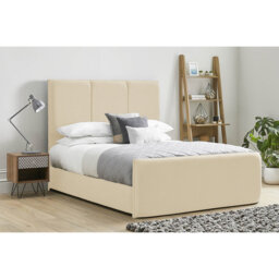Ledley Kailua Upholstered Bed Frame - Plush Velvet with Headboard and Sprung Slats