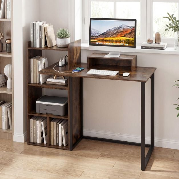Metal Base Computer Desk