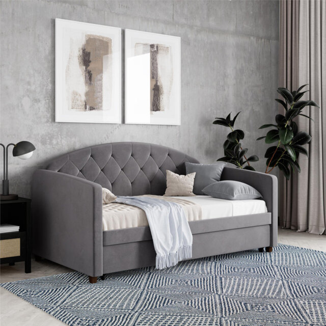 Derina Upholstered Daybed with Trundle