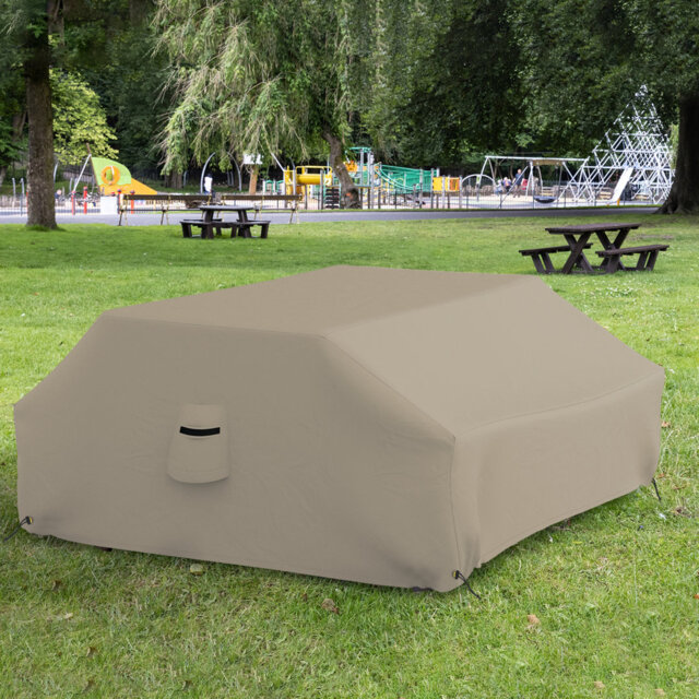 Heavy Duty Outdoor Waterproof Picnic Table Cover,All Weather Protection UVResistant Game Table Cover