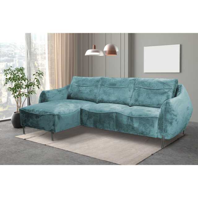 Adly 3 Seater Fabric Sofa & Chaise