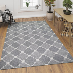 Effron Flatweave Cotton Grey Rug