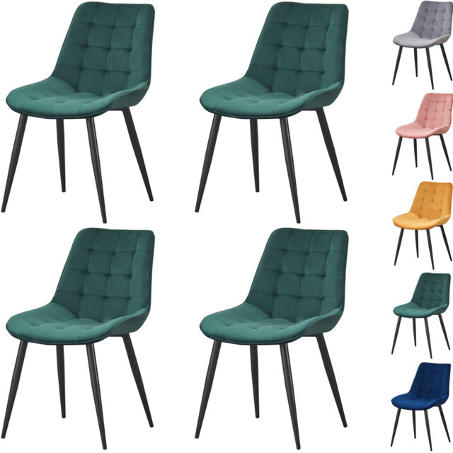 Upholstered Armless Dining Chair )set of 4)