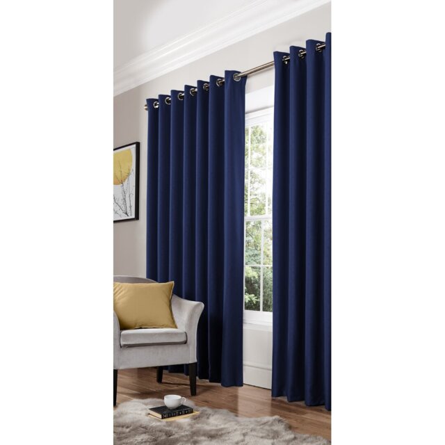 Yeldell Diamond Eyelet Room Darkening Curtains