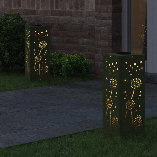 Solar Powered Steel Pathway Light