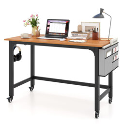 Alyxandra Metal Base Computer Desk