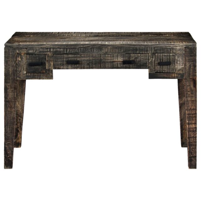 Burlwood Solid Wood Computer Desk