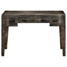 Burlwood Solid Wood Computer Desk