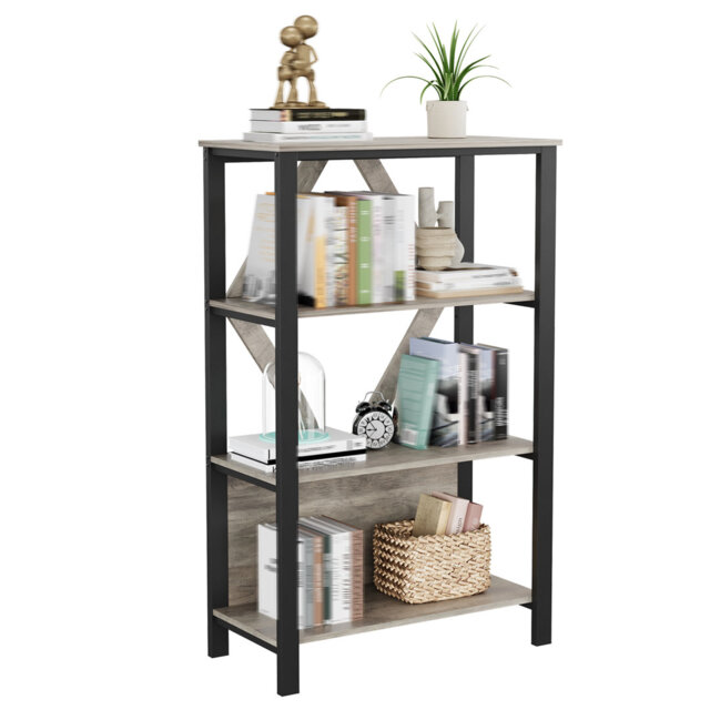 80cm W Metal Bookcase