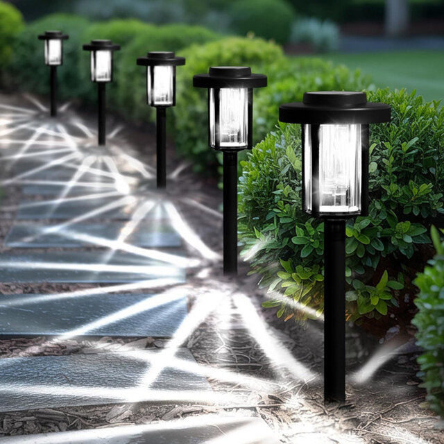 Plastic Solar Powered Pathway Light Pack
