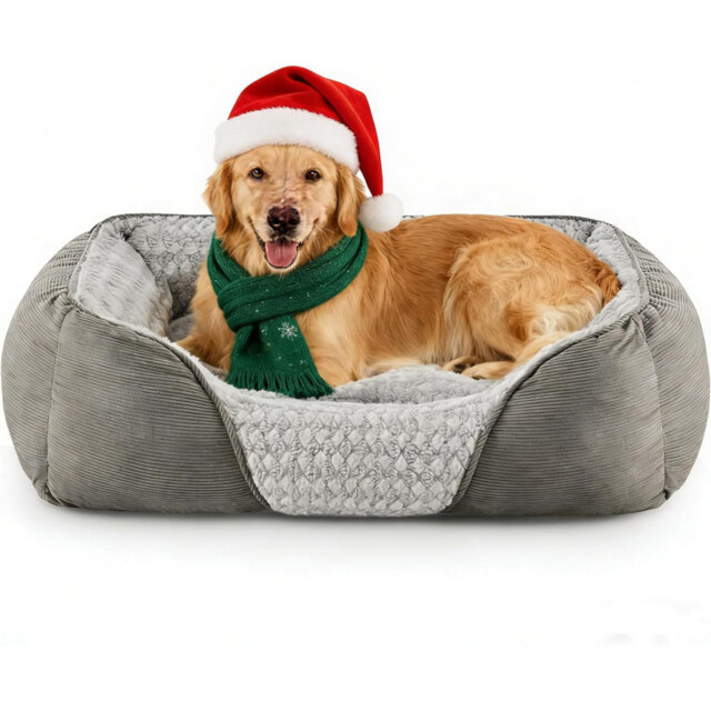Extra Large Dog Bed Washable With Meteor Shower Pattern Design, XL Dogs Bed Filled With Strong Support Cotton To Prevent Diseases, 90X65x23cm