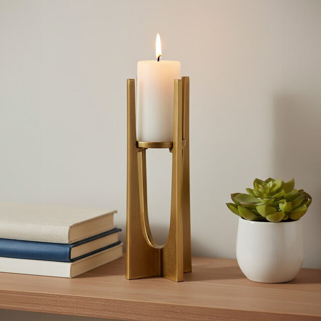 Kamakou Metal Tabletop Tealight Holder