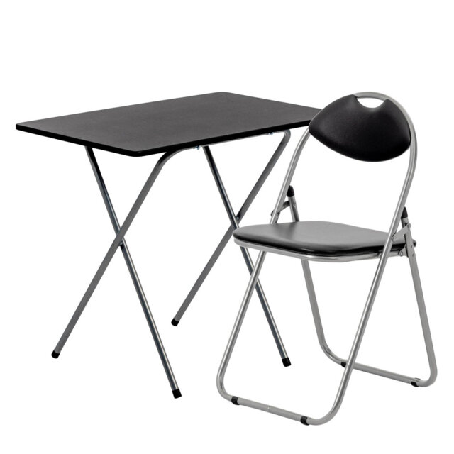 Harbour Housewares - Wooden Folding Desk & Chair Set